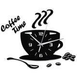 CofeeHour Spiegel Wandklok