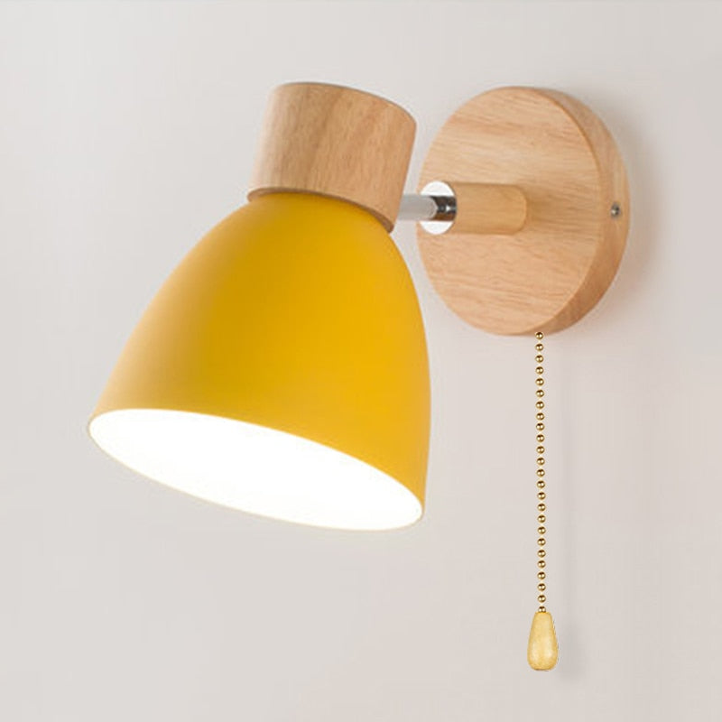 Nordluxa - Scandinavische hangende wandlamp van hout