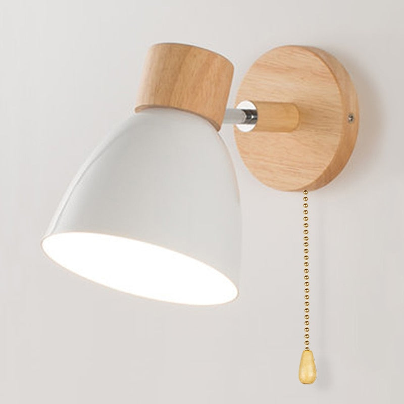 Nordluxa - Scandinavische hangende wandlamp van hout