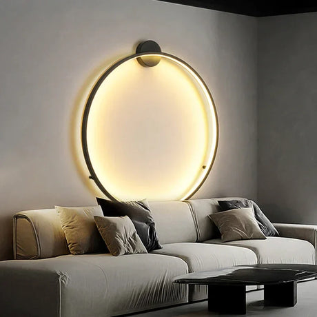 LumaOrbit - Minimalistische ronde Wandlamp