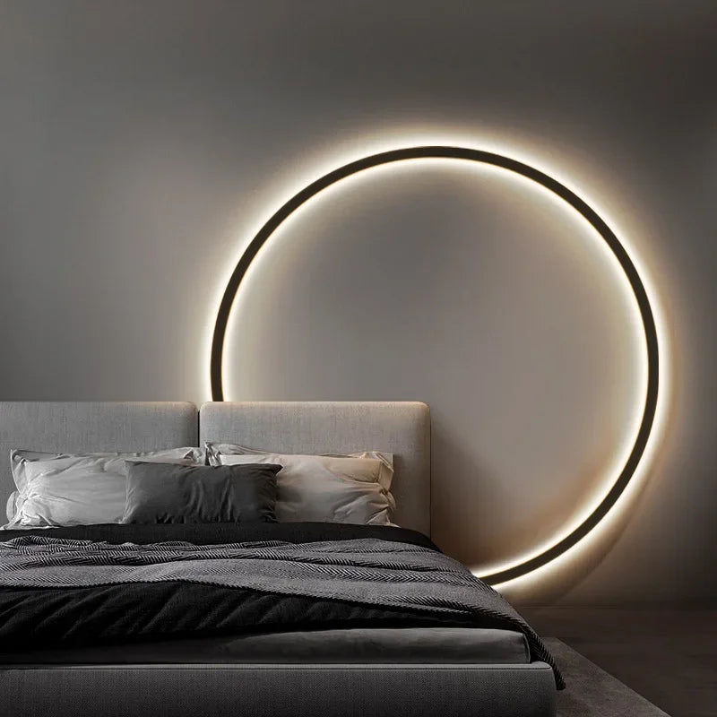 LumaOrbit - Minimalistische ronde Wandlamp