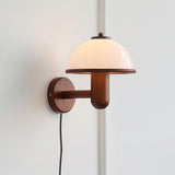 Houten Mushroom Wandlamp