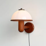 Houten Mushroom Wandlamp