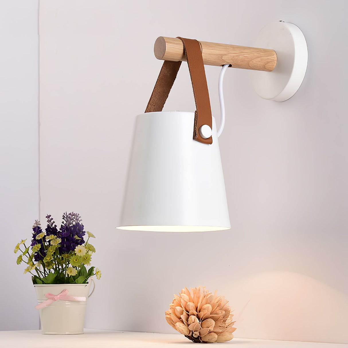 Gleamira Wandlamp van hout