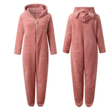 SnugglePaws™ - Superzachte Fleece Onesie met Berenoortjes