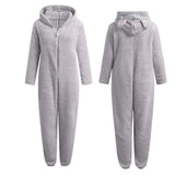 SnugglePaws™ - Superzachte Fleece Onesie met Berenoortjes