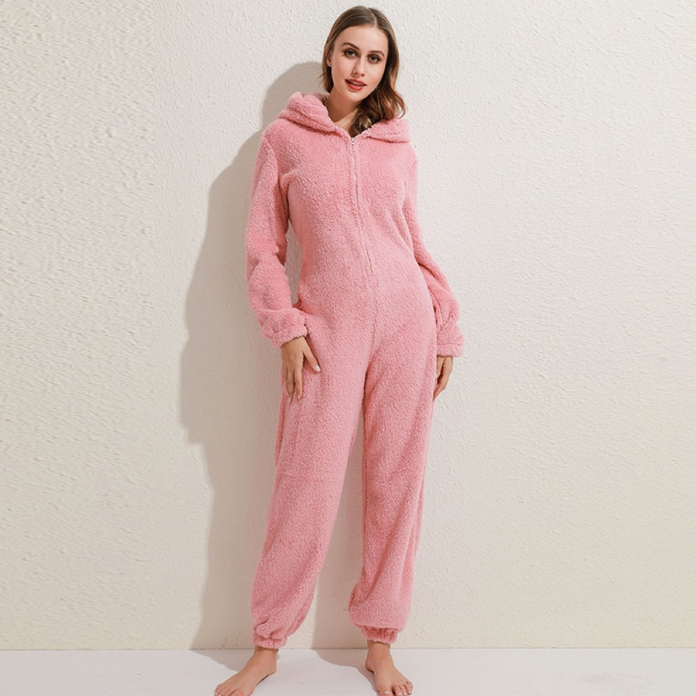 SnugglePaws™ - Superzachte Fleece Onesie met Berenoortjes