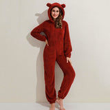 SnugglePaws™ - Superzachte Fleece Onesie met Berenoortjes