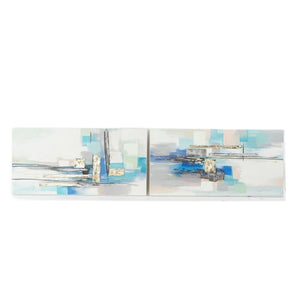 Schilderij DKD Home Decor Abstract (120 x 3.5 x 60 cm) (2 pcs)