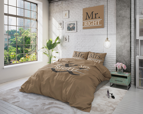 Image of DREAMHOUSE MR AND MRS RIGHT 2 TAUPE Katoen