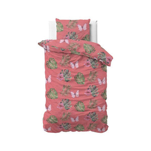 Sleeptime Botanical Blush-dekbedovertrek - Roze