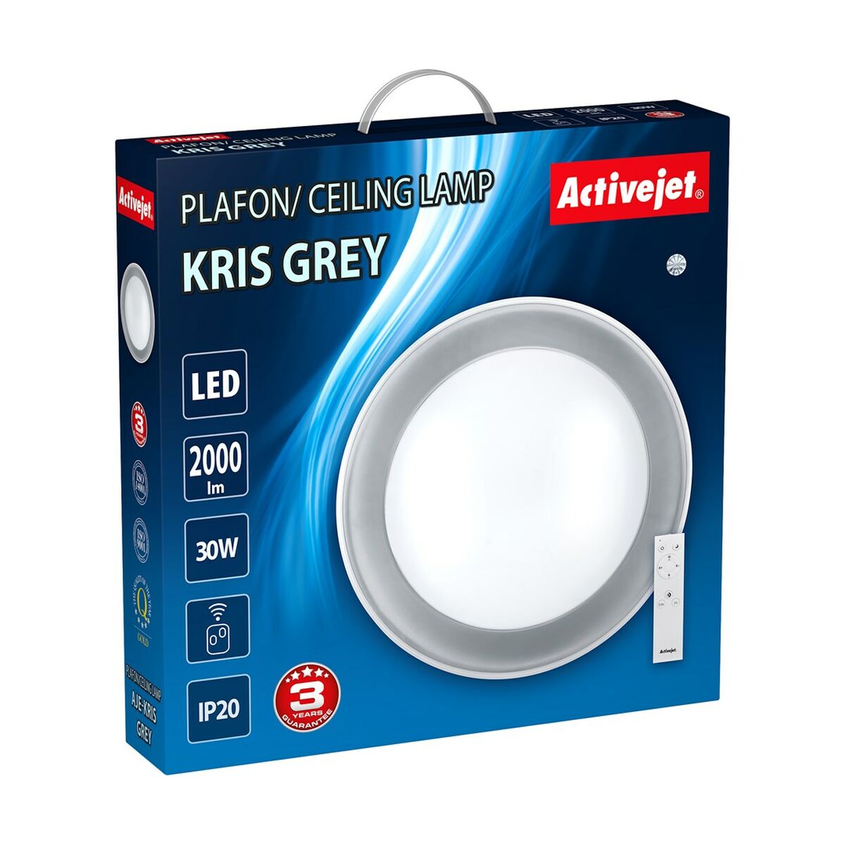Plafondlamp Activejet LED  AJE-KRIS Wit 30 W (6500 K)