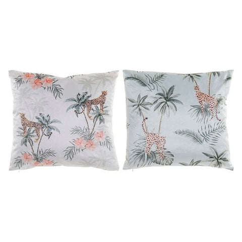 Image of Kussen DKD Home Decor Wit Groen (45 x 45 cm) (2 pcs)