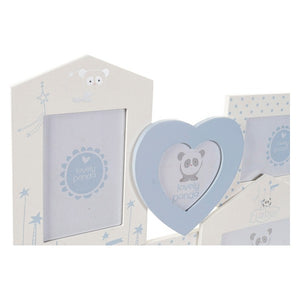 Fotolijsten DKD Home Decor Hout Kristal Pandabeer (2 pcs) (45 x 2 x 38 cm) (2 pcs)