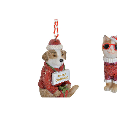 Image of Ophangdecoratie DKD Home Decor Kerstmis Hars (2 pcs) (4.5 x 3 x 7 cm)