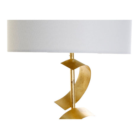 Image of Bureaulamp DKD Home Decor Wit Katoen Metaal Marmer Gouden (38 x 38 x 91 cm)