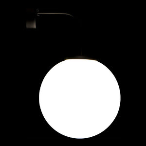 Muurlamp DKD Home Decor Bol Wit Zwart Metaal Kristal (20 x 25 x 35 cm)