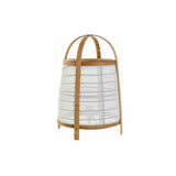 Bureaulamp DKD Home Decor Linnen Wit Bamboe 220 V 40 W (32 x 32 x 45.5 cm)