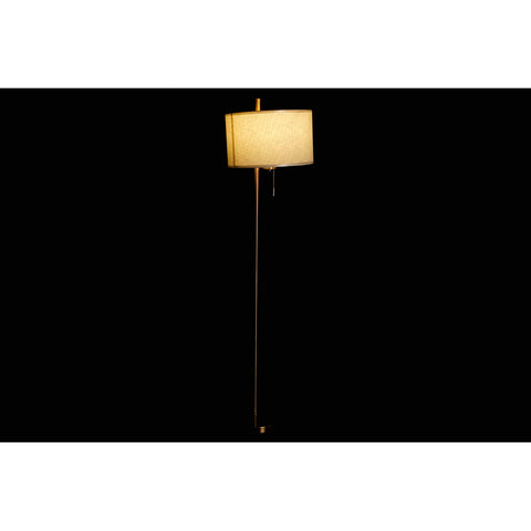 Image of Vloerlamp DKD Home Decor Beige Polyester Metaal Gouden 40 W (38 x 38 x 156 cm)