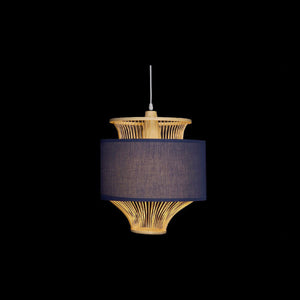 Plafondlamp DKD Home Decor Polyester Bamboe (40 x 40 x 52 cm)