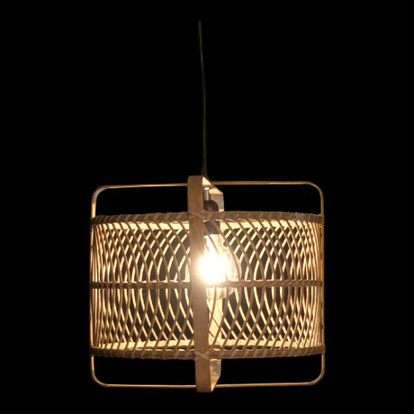Plafondlamp DKD Home Decor Zwart Bamboe 220 V 50 W (39 x 39 x 35 cm)