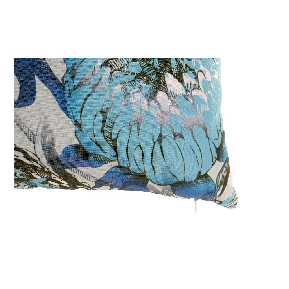 Kussen DKD Home Decor Multicolour Blommor Polyester (2 pcs) (45 x 10 x 45 cm)