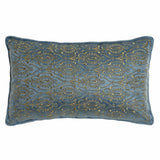Kussen DKD Home Decor Blauw Polyester Fluweel Gouden (50 x 10 x 30 cm)