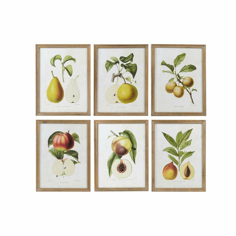 Image of Schilderij DKD Home Decor Kristal Fruit Hout MDF (6 pcs) (45 x 2 x 60 cm)