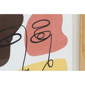 Schilderij DKD Home Decor Kristal Abstract Hout MDF (2 pcs) (55 x 2 x 70 cm)