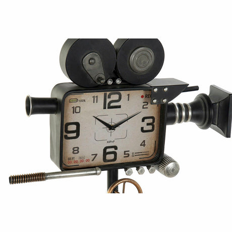 Horloge DKD Home Decor Filmcamera Kristal Ijzer Hout MDF (71 x 71 x 158 cm)