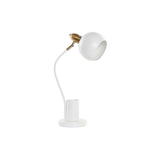 Bureaulamp DKD Home Decor Gouden Wit 220 V 50 W (27 x 15 x 50 cm)