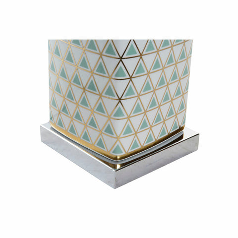 Image of Bureaulamp DKD Home Decor Mozaïek Porselein Gouden Polyester Munt 220 V 60 W (35 x 35 x 57 cm)