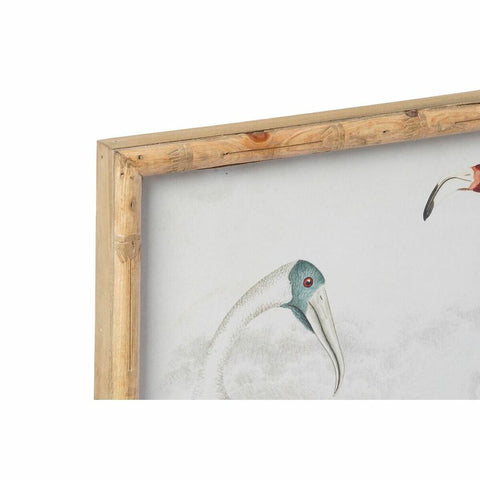 Schilderij DKD Home Decor Vogels Modern (60 x 2,8 x 45 cm) (4 Stuks)