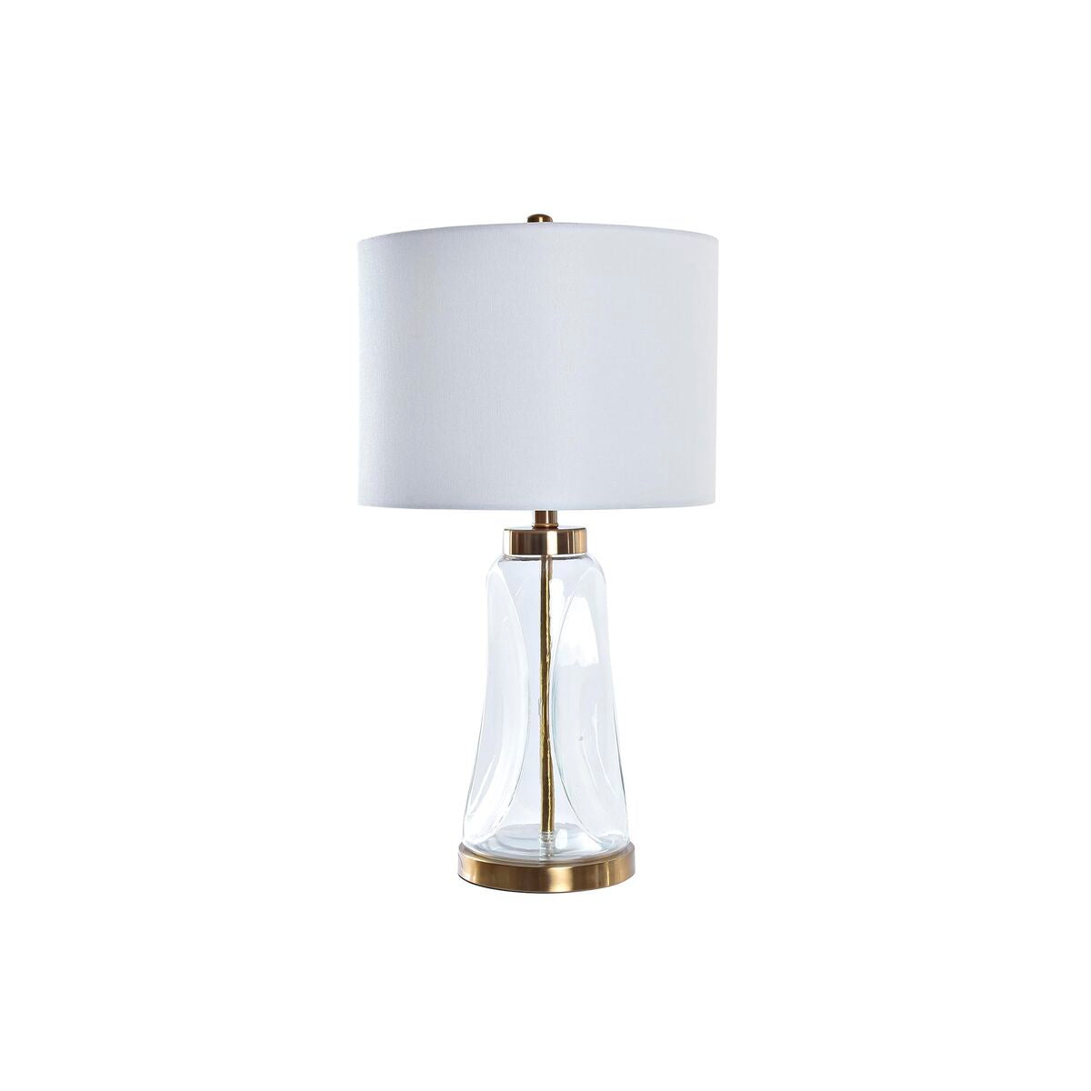 Bureaulamp DKD Home Decor Gouden Transparant Wit 220 V 50 W Modern (36 x 36 x 64 cm)