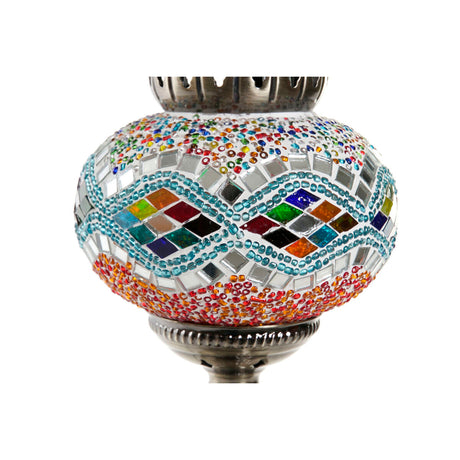 Bureaulamp DKD Home Decor Kristal Mozaïek Metaal Multicolour 250 V 50 W Arabisch (15 x 15 x 36 cm)