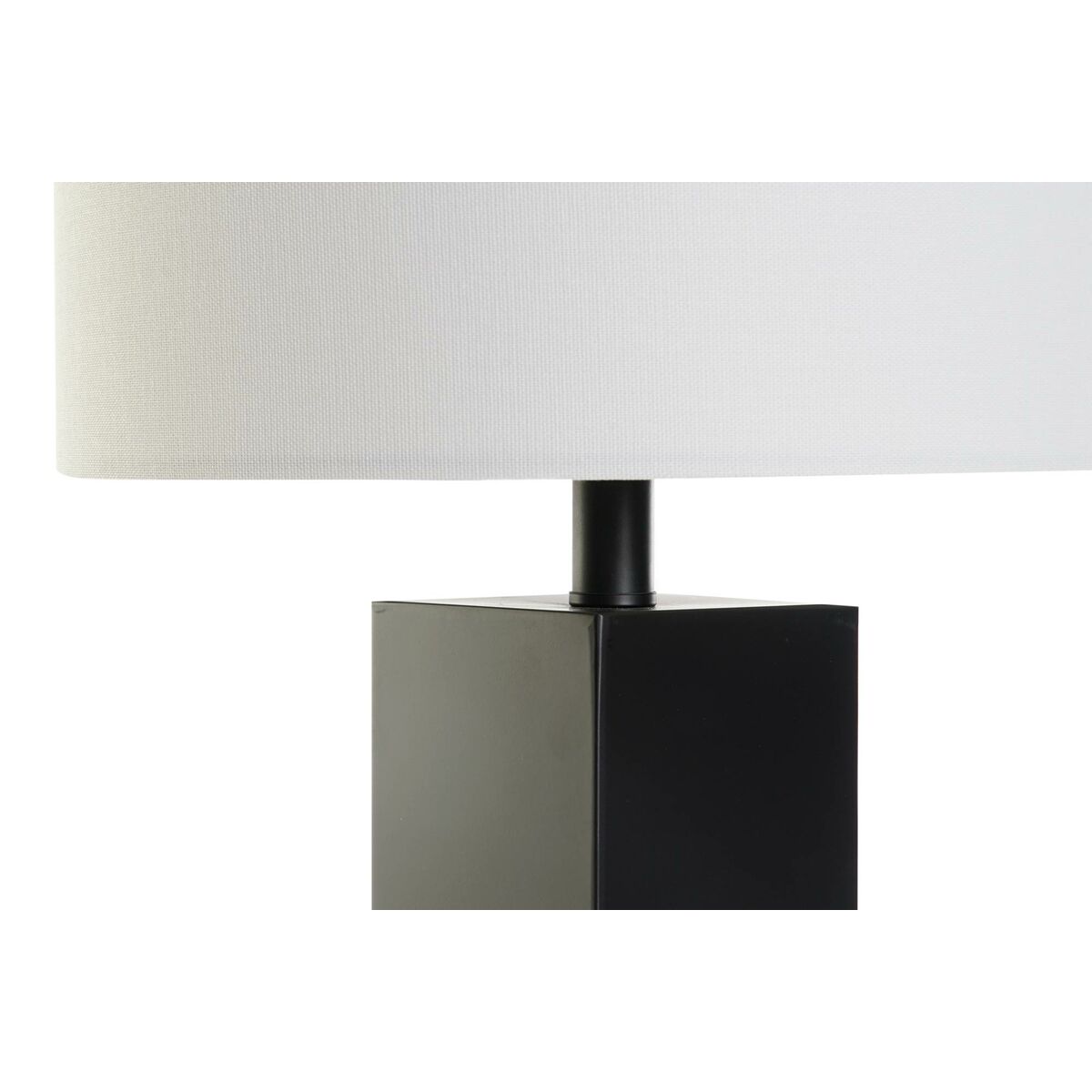 Bureaulamp DKD Home Decor Wit Zwart Gouden Metaal 50 W 220 V 36 x 36 x 60 cm