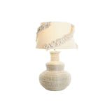 Bureaulamp DKD Home Decor Wit Bruin 50 W 220 V 42 x 42 x 70 cm