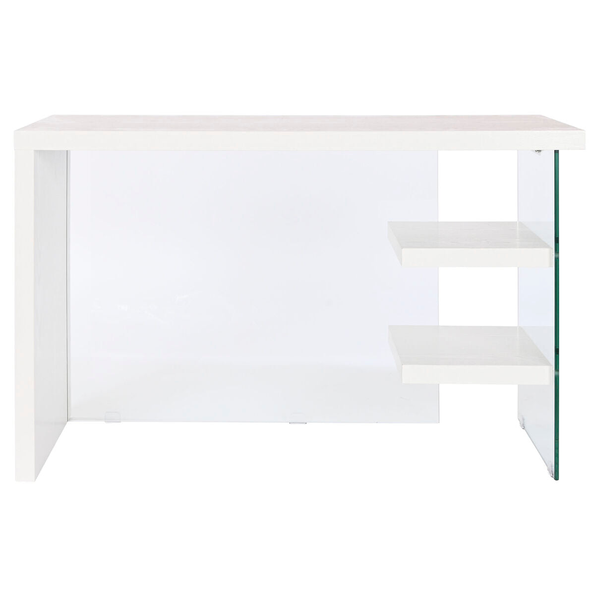 Bureau DKD Home Decor Wit Transparant Kristal Hout MDF 120 x 50 x 76 cm