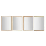 Wandspiegel Home ESPRIT Wit Bruin Beige Grijs Kristal polyestyreen 70 x 2 x 97 cm (4 Stuks)