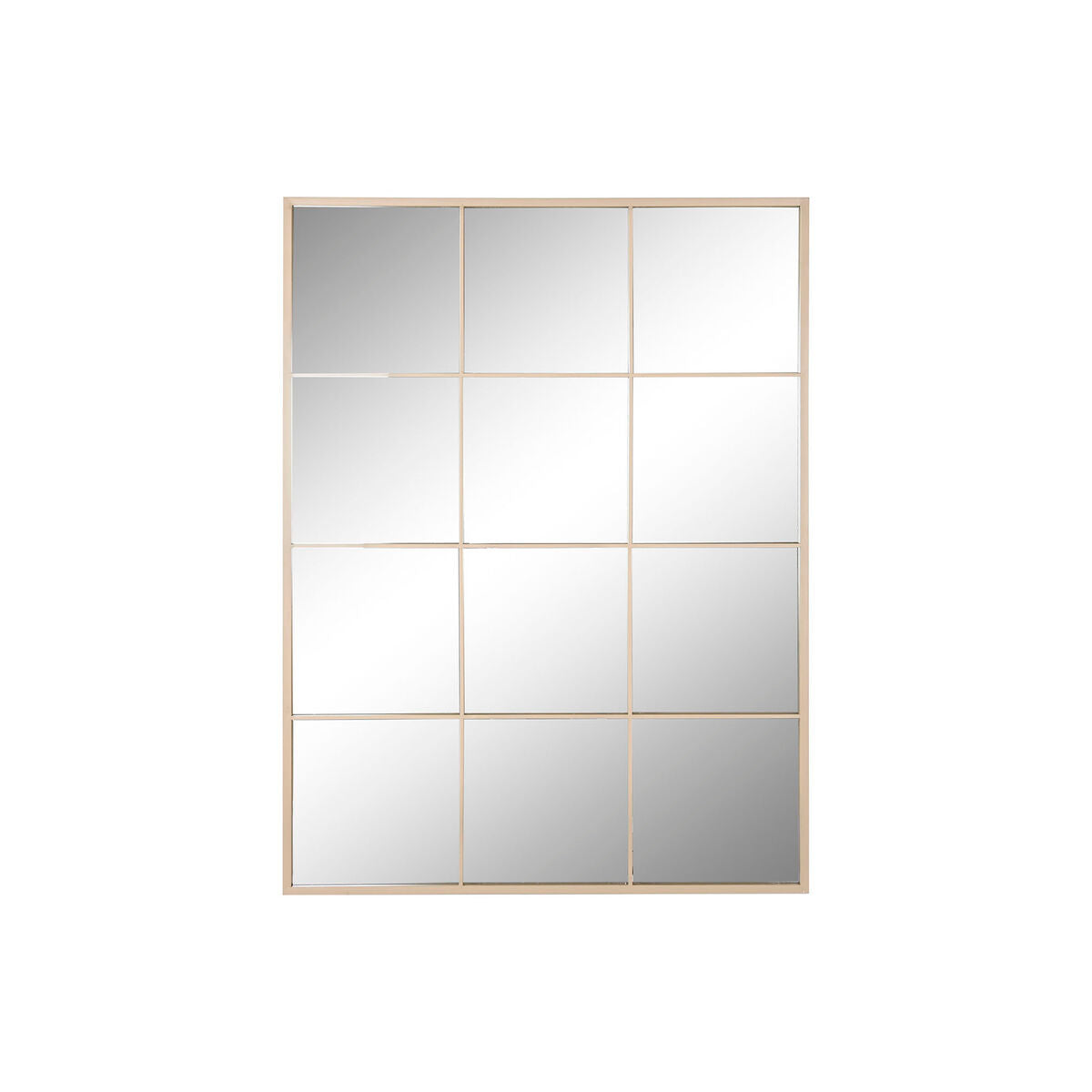 Wandspiegel Home ESPRIT Beige Kristal Ijzer Spiegel Venster Scandi 90 x 1 x 120 cm