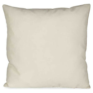 Kussen Polyester Fluweel Ivoor (45 x 13 x 45 cm)