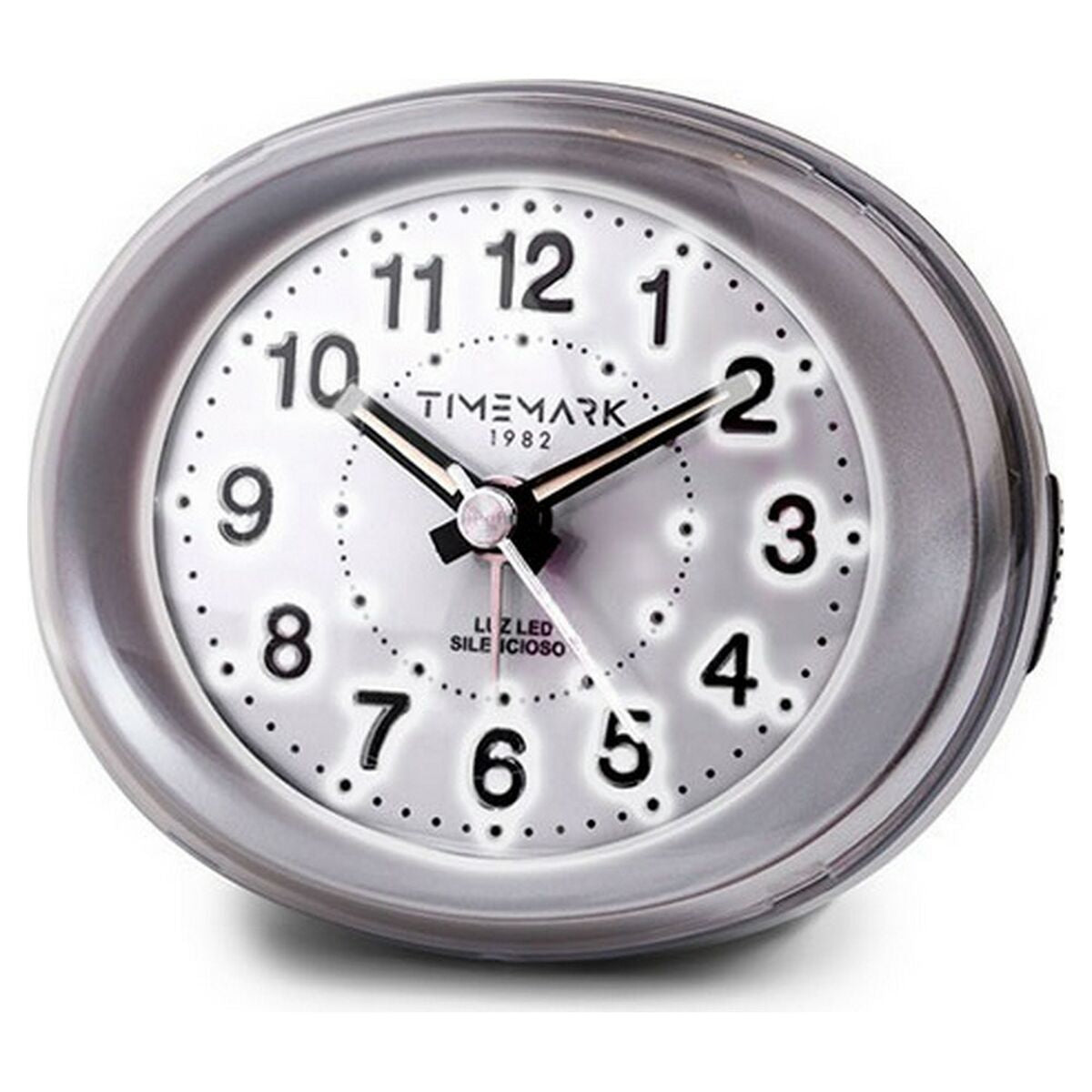 Analoge alarmklok Timemark Ziverachtig (9 x 9 x 5,5 cm)