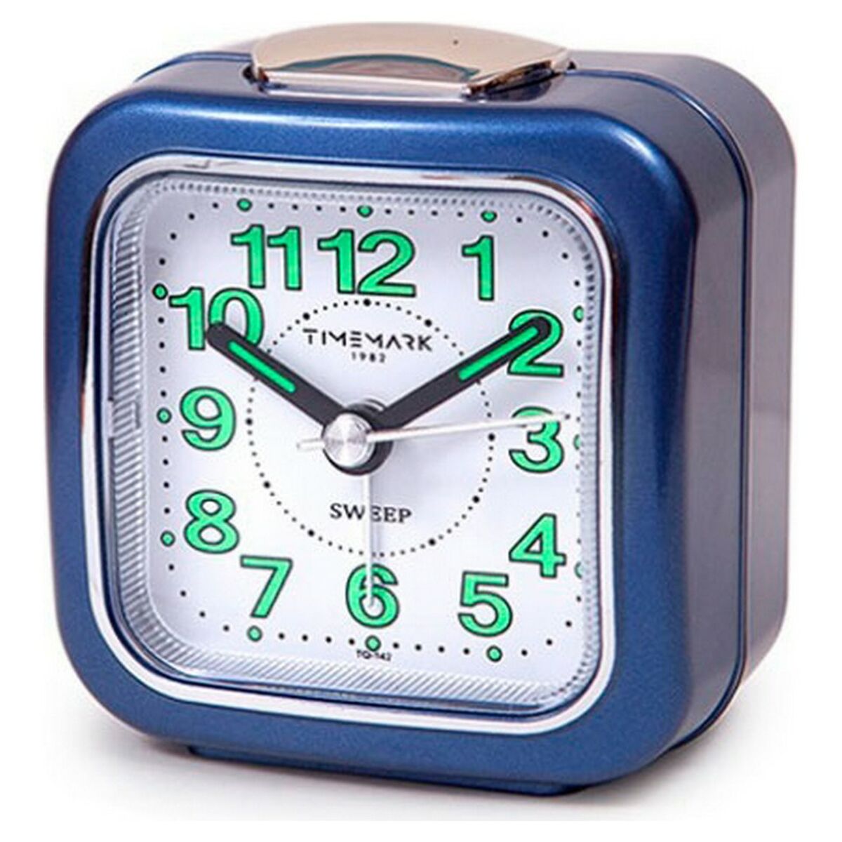 Analoge alarmklok Timemark Blauw (7.5 x 8 x 4.5 cm)