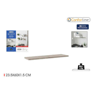 Planken Confortime Mural Natuurlijk Drijvend Hout MDF (23,5 x 60 x 1,5 cm)