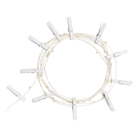 Image of LED-lichtkrans Ledkia Draadloos Verchroomd (3,5 m)