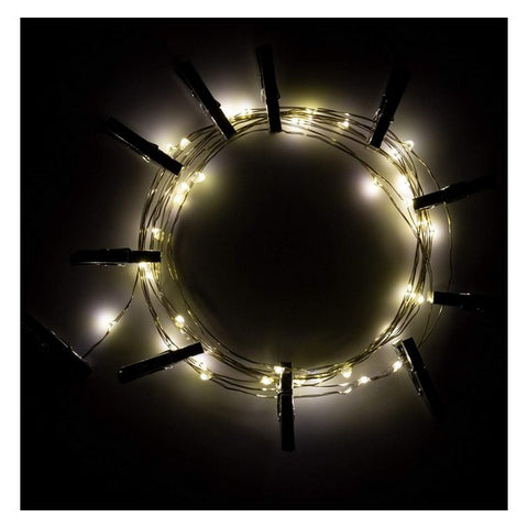 Image of LED-lichtkrans Ledkia Draadloos Verchroomd (3,5 m)