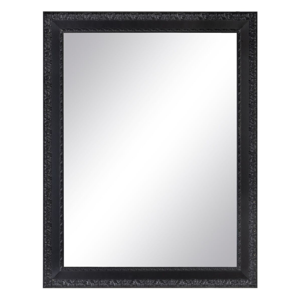 Wandspiegel Zwart Hout Kristal 72,5 x 3 x 93 cm