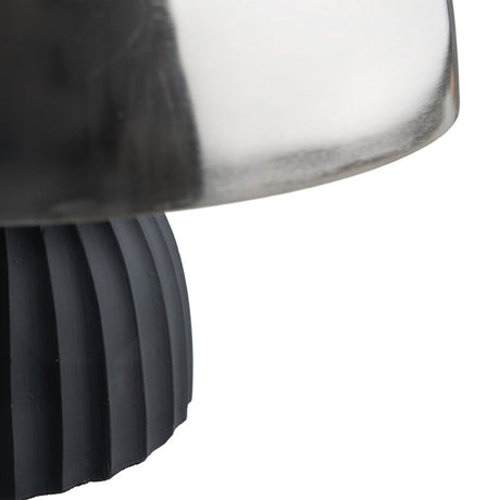 Bureaulamp 24 x 24 x 22 cm Zwart Metaal Zilver