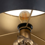 Vloerlamp Zwart Gouden 30 x 30 x 168 cm