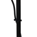 Lamp Zwart Beige Hout Ijzer 16 x 13 x 52 cm
